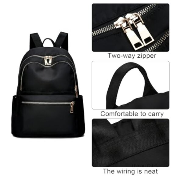 Anti-Theft Mini Backpack Purse, Water-Resistant Oxford Cloth, 15L Travel Daypack main image 7